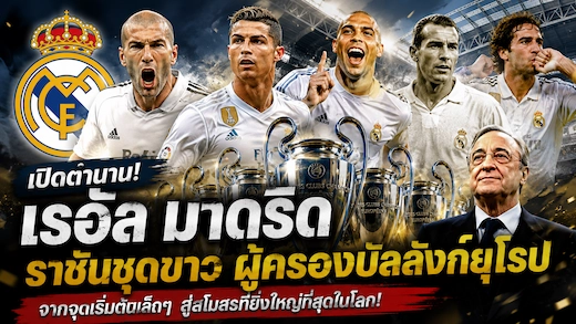 ประวัติสโมสร เรอัล มาดริด ราชันชุดขาว ตำนานลูกหนังโลก