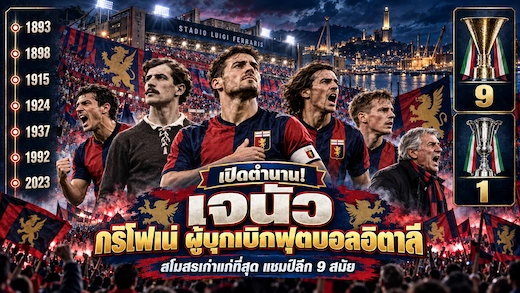 ประวัติสโมสรเจนัว ตำนานกริโฟเน่เก่าแก่แห่งวงการฟุตบอลอิตาลี